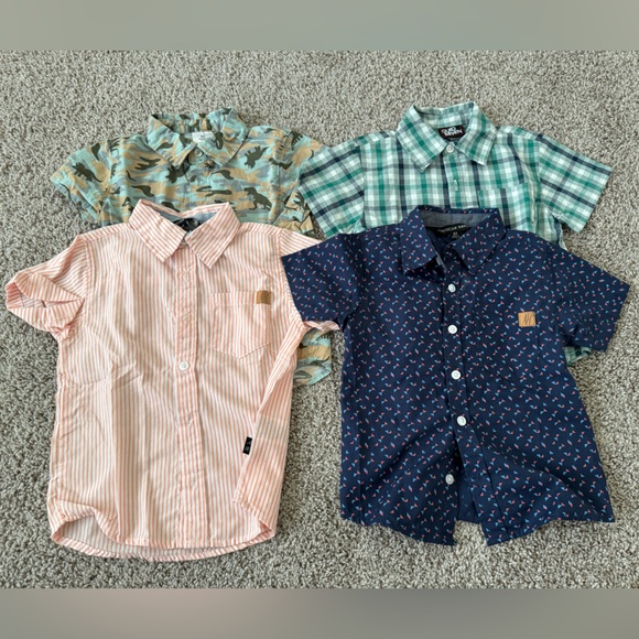 Toddler Boy’s Button Downs 4 Pack - Picture 1 of 5